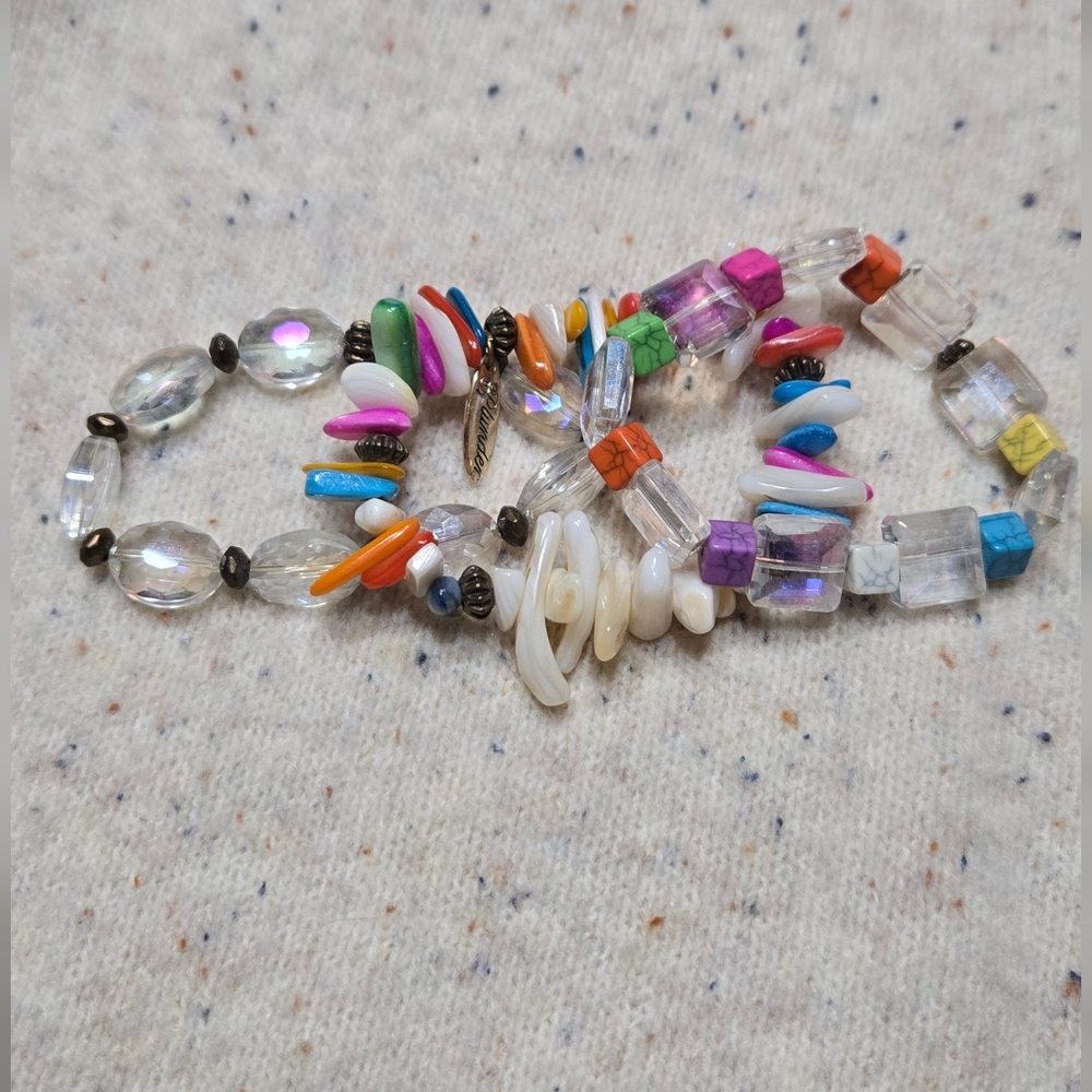 Colorful Trio Beaded Bracelets